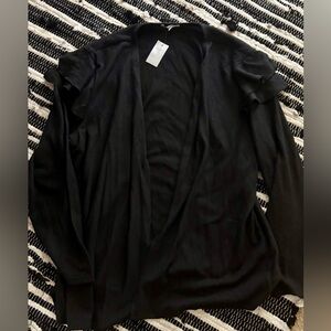 Maurices size xxl,    Elegant Black Open Cardigan